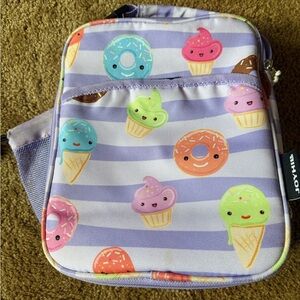 Kids Ice Cream and Donut lunch  Bag - Purple